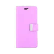 iPhone 13 Compatible Case Cover With Rich Diary - Purple