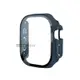 全包覆經典系列 Apple Watch Ultra 2/Ultra 49mm 9H鋼化玻璃貼+錶殼 一體式保護殼(藍色)