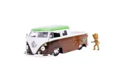 Guardians Galaxy Vol 2 1962 Volkswagen Bus w/ Groot 1:24 Scale Die-Cast Toy