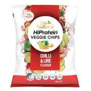 Go Natural HiProtein Veggie Chips Chilli & Lime Flavour 100g
