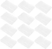 12pcs Retro Cassette Tape Holder Clear Plastic Cassette Storage Box Multi-function Cassette Tape Organizer Plastic Cassette Case