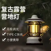 在飛比找蝦皮購物優惠-【24小時出貨】復古戶外露營燈帳篷燈野營燈便宜裝飾氛圍應急燈