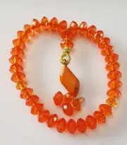 Orange Tasbih Crystal Beads Tasbeeh Misbaha Rosary Worry 33 TASBEEH New