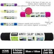 2x Anti Non Slip Mat Grip Roll Matting Cabinet Liner Kitchen Drawer 30x150cm