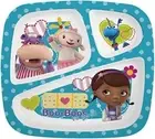 [Zak Designs] Doc McStuffins Divided Plate for Kids - New