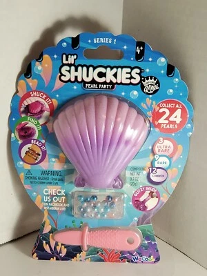 LIL' SHUCKIES Pearl Party Glitzy Slime Beads Purple - Series 1