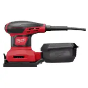Milwaukee Corded Palm Finishing Sander 3 Amp 1/4 Sheet Lock On Switch Power Tool