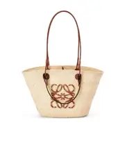 Loewe Anagram Embroidered Basket Bag One size Nude