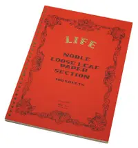 在飛比找誠品線上優惠-日本LiFE R Noble活頁紙筆記本/ A4/ 橘/ 方