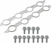 BuliBoao LS MLS Exhaust Manifold Header Gasket Pair W/Bolts for Chevy GMC 4.8 5.3 6.0L 1998-2016 551696, 12617944