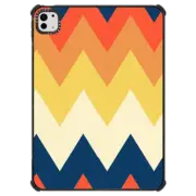 iPad Pro 11-inch (M4) iPad Impact Case Blue and yellow Chevron