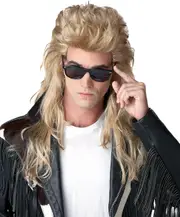 80s Rock Mullet Costume Wig