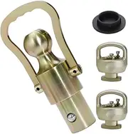 GNXA2061 Gooseneck Ball Kit, 2-5/16-Inch Ball & Safety Chain Anchors Ram 2500/3500 Gooseneck Ball for Dodge Ram Trucks,Fits Ford F-250/F-450 Super Duty, Chevy Silverado & GMC Sierra 2500/3500 HD