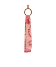 Anagram stole in modal and linen One size red/white