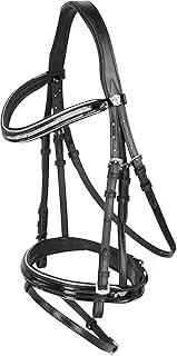 Covalliero Kingston Snaffle Bridle, Black, Cob Size