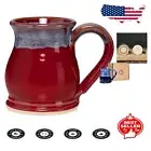 Durable Handmade Ceramic Coffee Mug - 16oz Round Design for Unique Living