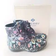 Sperry Top Sider Women's Floral Sunflower Waterproof Saltwater Duck Boot Size 6M