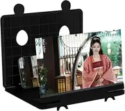 Phone Screen Magnifier 10 Inch 3D Phone Screen Magnifier HD Video Amplifier Stand Bracket with Movie Game Magnifying Folding Phone Desk Holder