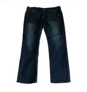 NWT True Religion W38 Geno Flap Big T Relaxed Slim Blue Jeans