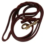 2M Long Leather Braided Pet Dog Walk Traction Collar Strap Training Leash1501