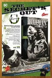 2018 Batman Secrets Sam Kieth Gallery Edition Print Ad/Poster DC Book Promo Art