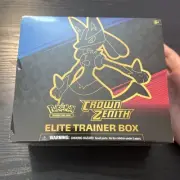 Pokemon Crown Zenith Elite Trainer Box NEW SEALED IMPERFECT WRAP