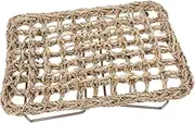 BESPORTBLE Lizard Bed Lounger Large Dragon Sleeping for Geckos Mesh Beds Beard Lizard Rest Hay Reptile Bed Lizard Hide Lizards Natural Snake Seagrass - Resting Mat Supplies
