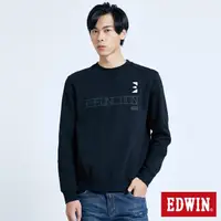 在飛比找momo購物網優惠-【EDWIN】男裝 E-FUNCTION立體厚長袖T恤(黑色