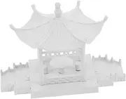 PLAFOPE DIY Mini Pavilion Building: 1:100 Scale Tiny Pavilion for Micro Landscape and Tabletop Decor - Ideal for Enhancing Artistic Atmosphere and Creativity