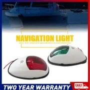2x Red Green LED Navigation Lights Lamp Side Mount Starboard Marine Yacht Boat