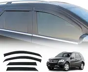 OAD4X4 Weathershields Compatible with Mercedes-Benz ML-Class ML W164 2005-2011, Weather Shields Window Visors Wind Deflectors Sun Rain Guard 4PCS Set