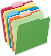 Xngcas Classic Manila 13 Cut top Label Document Folder - Letter Size | 100 Boxes | Various Label Positions