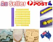 Alphabet Letter Number & Symbol Cookie Biscuit Cutter baking Mold Stamp Embosser