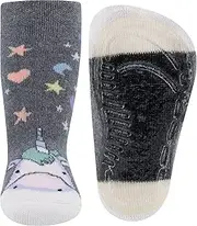 [EWERS] Unicorn Stopper Socks with Non-Slip Sole for Girls, Non-Slip Socks with Rubber Sole, Made in Germany, 1 Pair of Non-Slip Children's Socks