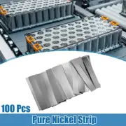 100pcs Car Pure Nickel Strip Tape 0.2x15x100mm for 18650 Battery Pack Welding
