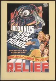 Modern French FILM POSTER Postcard: IT CAME FROM OUTER SPACE. Free UK Postage