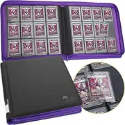 FunGuys Toploader Binder - 384 Pocket Storage for Trading Cards, Ideal for Yugioh, MTG, TCG Collections