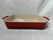 Le Creuset San Francisco Stoneware Rectangular Baking Dish - Cerise (Red) 4QT