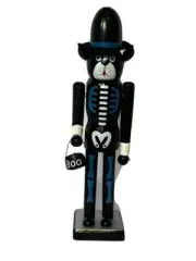 Halloween BOO BEAR Man NUTCRACKER~12” Wooden Decoration~Trick or Treat*