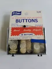 Prims #6601 /50 Assorted Replacement buttons