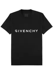 Givenchy Logo-print Cotton T-shirt - Black And White - M M