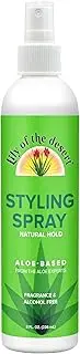 Lily Of The Desert Natural Hold Aloe Vera Hair Spray for All - Unscented, Alcohol-Free, Non-Aerosol, 8 Fl Oz