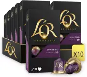 L'OR Espresso Coffee Supremo Coffee - Intensity 10 - 100 Aluminium Capsules C...