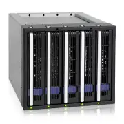 ICY DOCK FatCage MB155SP-B 5x 3.5 SATA 6Gbps HDD Hot Swap Rack Cage 3x 5.25 bay