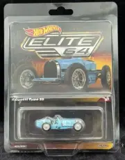 Hot Wheels 2024 RLC Exclusive HWC Elite 64 Blue Bugatti Type 59. READ DESCRIPT