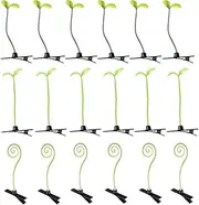 18Pcs Grass Hair Clips Bean Sprout Hairpins Mixed Style Cute Grass Funny Green Leaf Plant Hair Pins Cosplay Headwear Party Hair Accessories (1 Set)
