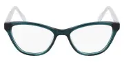 Nine West NW5217 Eyeglasses Women Crystal Emerald Cat Eye 49 New 100% Authentic