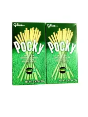 2 Boxes - Pocky Matcha Green Tea Cream Covered Biscuit Sticks Glico Pocky Matcha