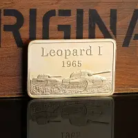 在飛比找樂天市場購物網優惠-德系10級中型坦克Leopard I 紀念塊創意裝飾擺件歐美