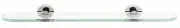 Alno A8350-24-PN Contemporary I Bath 24" Glass Shelf w/Brackets Polished Nickel